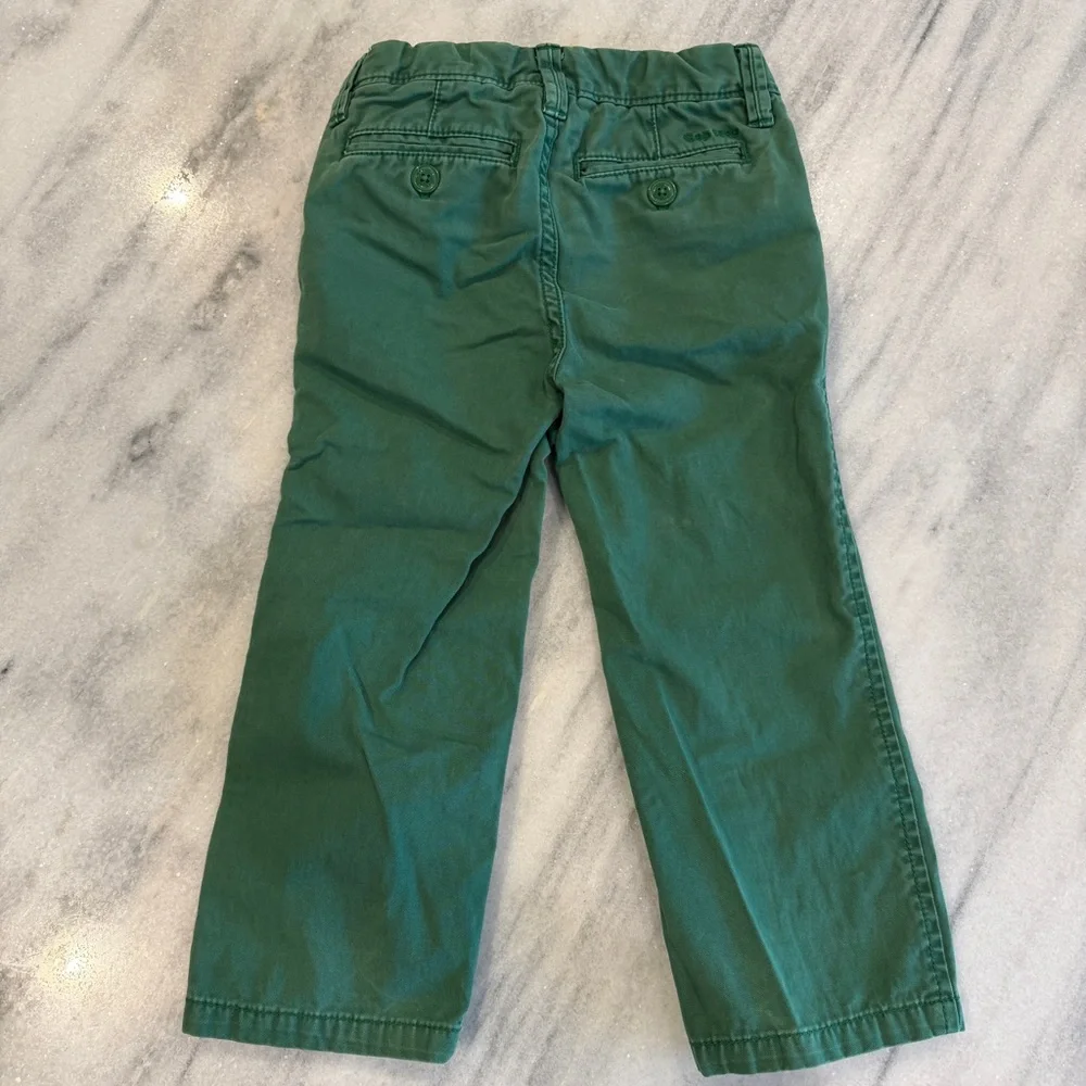 Baby Gap Toddler Boys Green 2T Trousers‎ Chinos Adjustable Waist Spring Summer